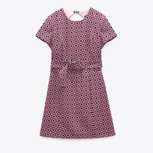 Zara Pink Retro Style Dress